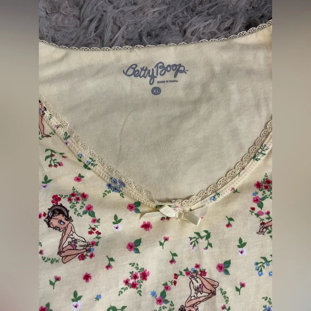 Vintage Betty Boop pajama set shirt and pants size extra large